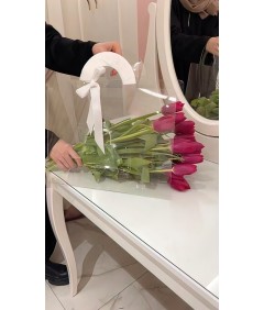 BÜYÜK BOY ŞEFFAF ÇİÇEK ÇANTASI